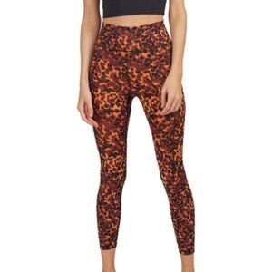 X by Gottex Tortoise Print Slimming Ankle Leggings, Brown Multi